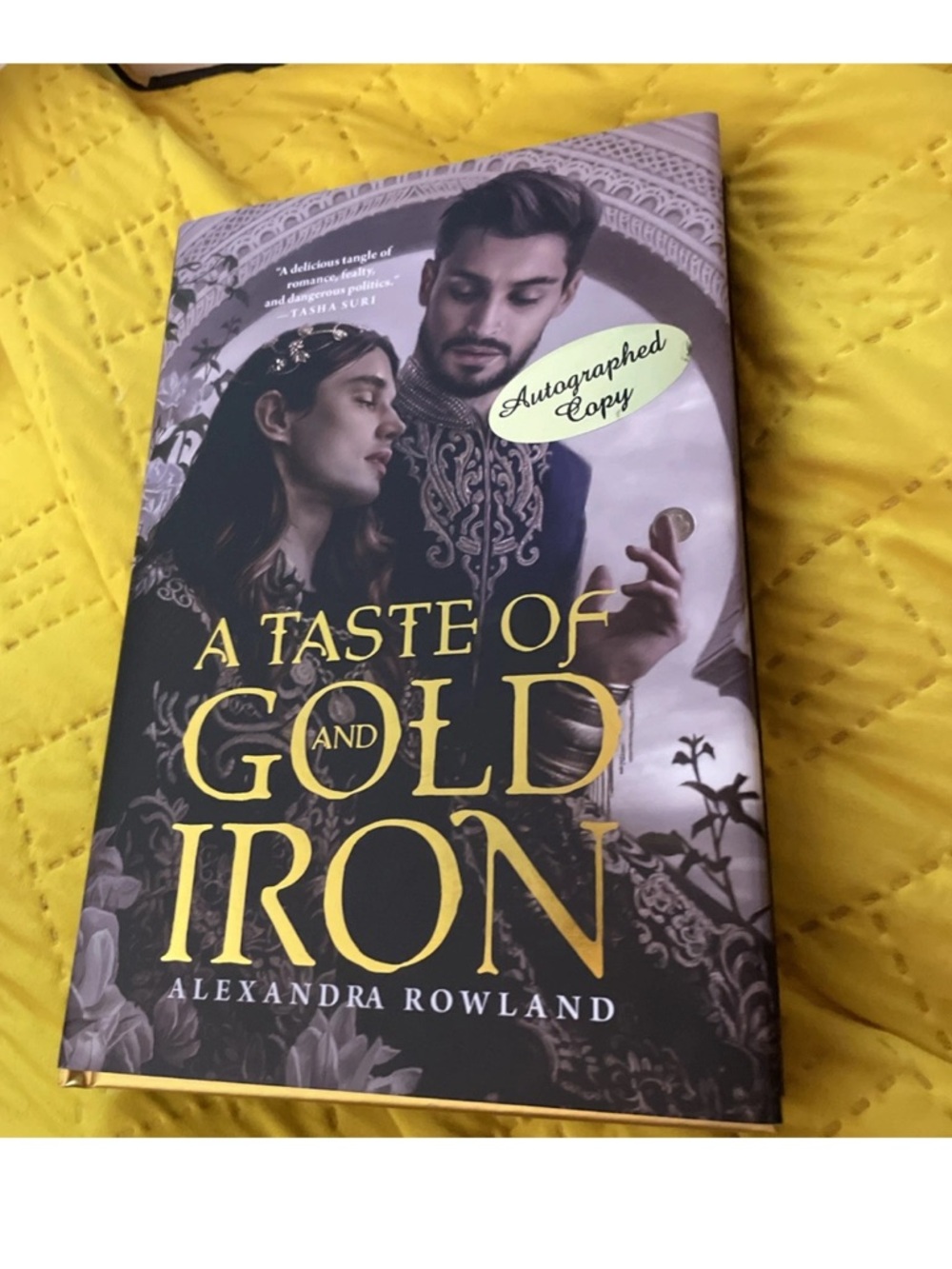 A Taste of Gold and Iron by Autographed Book Alexandra Rowland